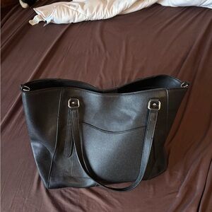 Elegant Black Tote Bag